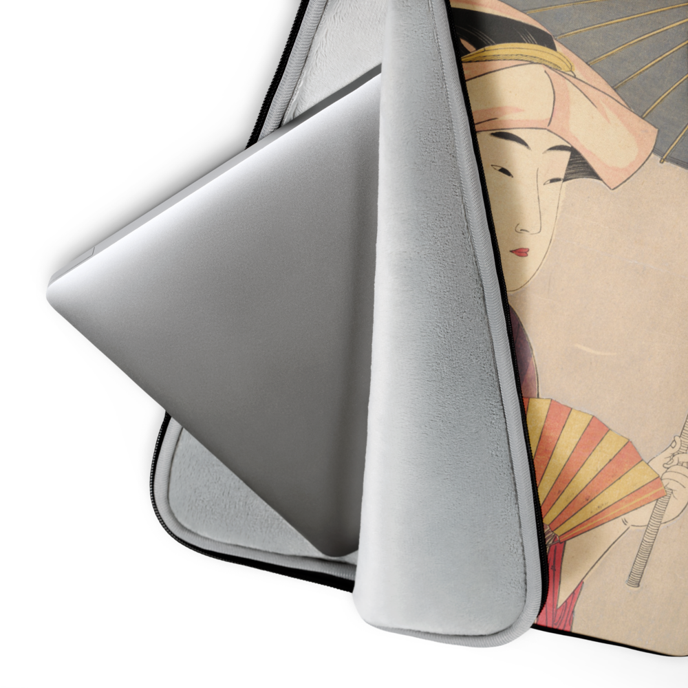 Laptop Sleeve | Utamaro: "Woman Holding Up a Parasol"Premium Print Laptop Sleeve