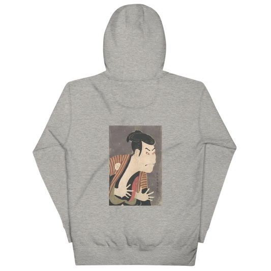 Toshusai Sharaku’s “Ōtani Oniji III as Yakko Edobei” Ukiyo-e woodblock black back-print hoodie