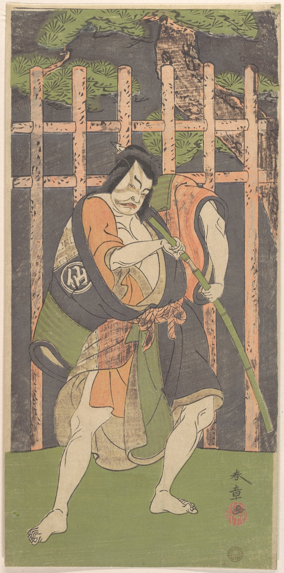 Katsukawa Shunshō, Nakamura Sukegoro II (Face of Edo's Outlaw), Ukiyo-e woodblock print