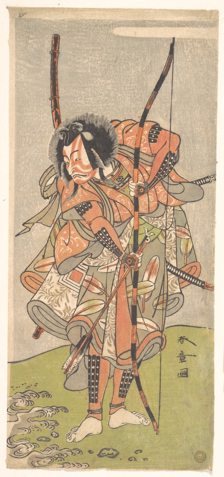 Katsukawa Shunshō, Ichikawa Ebizō III, 1774, Ukiyo-e woodblock print