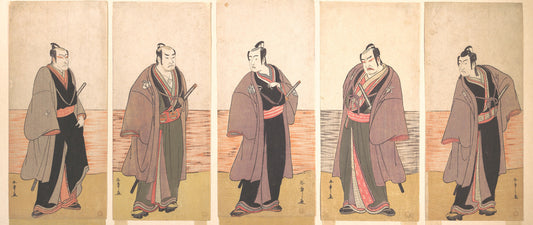 Katsukawa Shunshō, Gonin Otoko (Five Heroes), 1780, Ukiyo-e woodblock print