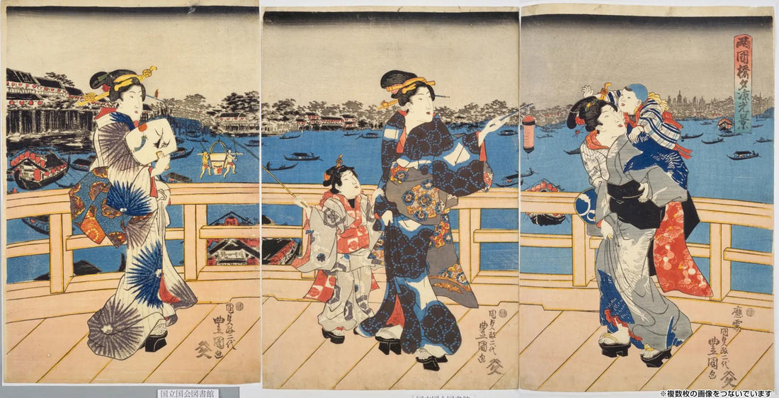 Ryōgoku-bashi Yūsuzumi Kōkei: Kunisada's Dazzling Vision of Edo's Summer Fireworks