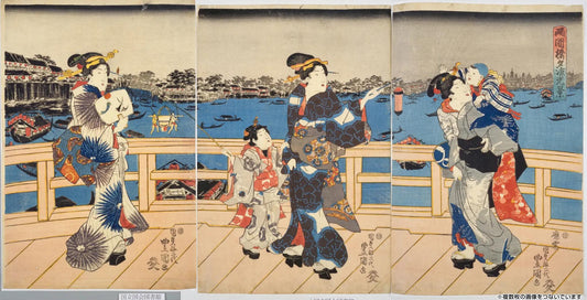 Ryōgoku-bashi Yūsuzumi Kōkei: Kunisada's Dazzling Vision of Edo's Summer Fireworks