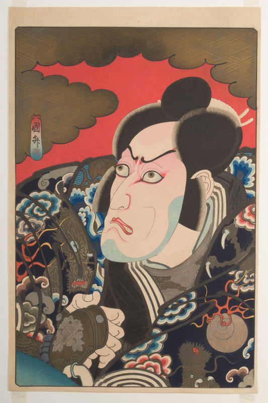 Utagawa Kunimasu, Ichikawa Ebizō V as Kumagai Jirō Naozane, circa 1849, Ukiyo-e woodblock print
