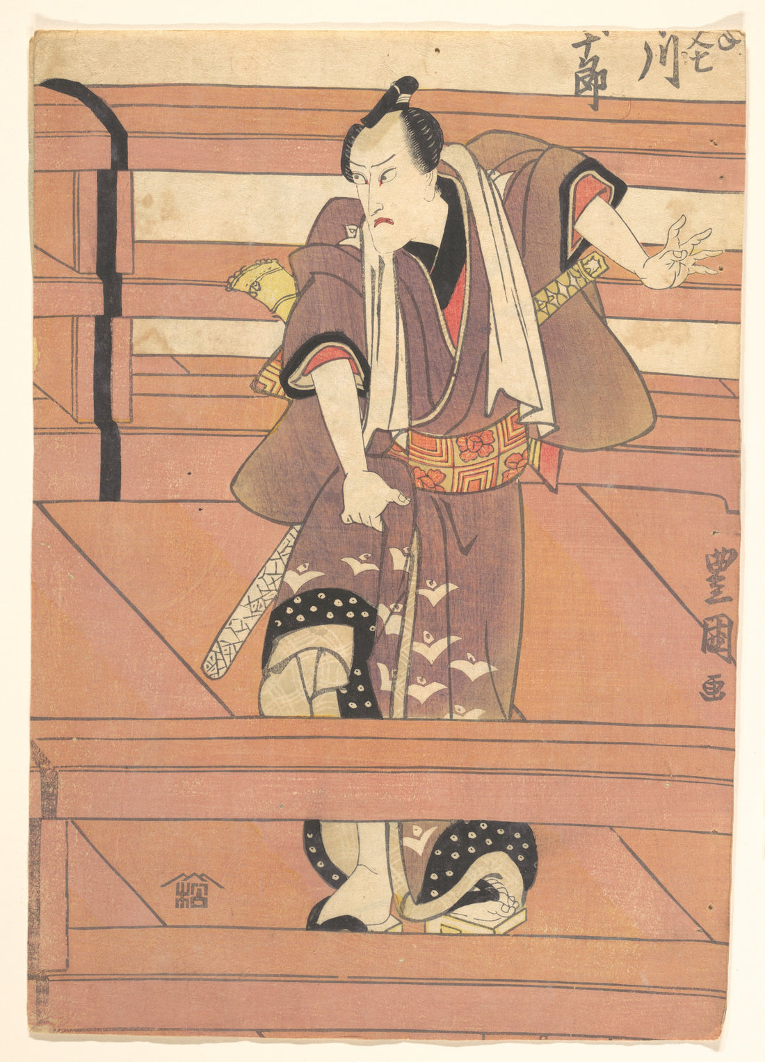 Toyokuni I, Kabuki no Karigane Gonin Otoko, 1790s, Ukiyo-e woodblock print
