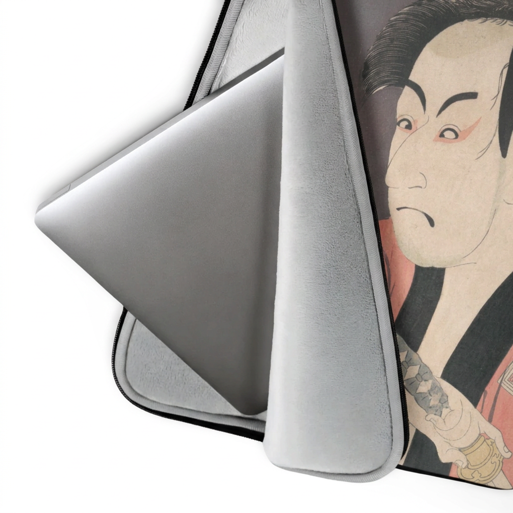 Tōshūsai Sharaku, The Actor Ichikawa Omezō I as Yakko Ippei, 1794, Ukiyo-e woodblock print, laptop sleeve
