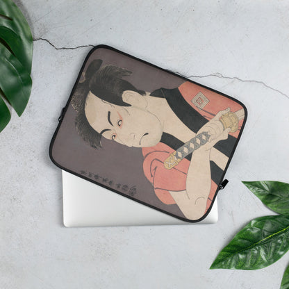 Tōshūsai Sharaku, The Actor Ichikawa Omezō I as Yakko Ippei, 1794, Ukiyo-e woodblock print, laptop sleeve

