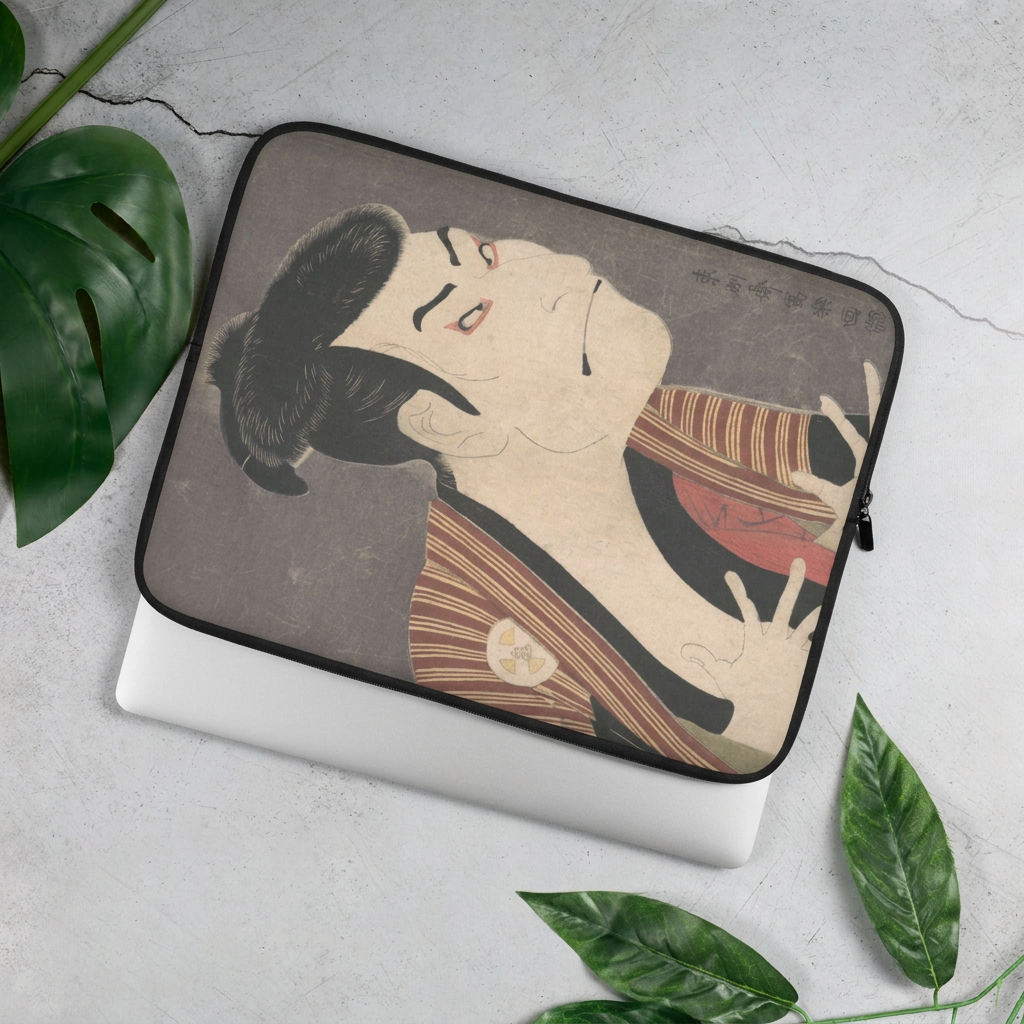 Tōshūsai Sharaku, The Actor Ōtani Oniji III as Yakko Edobei, 1794, Ukiyo-e woodblock print, laptop sleeve
