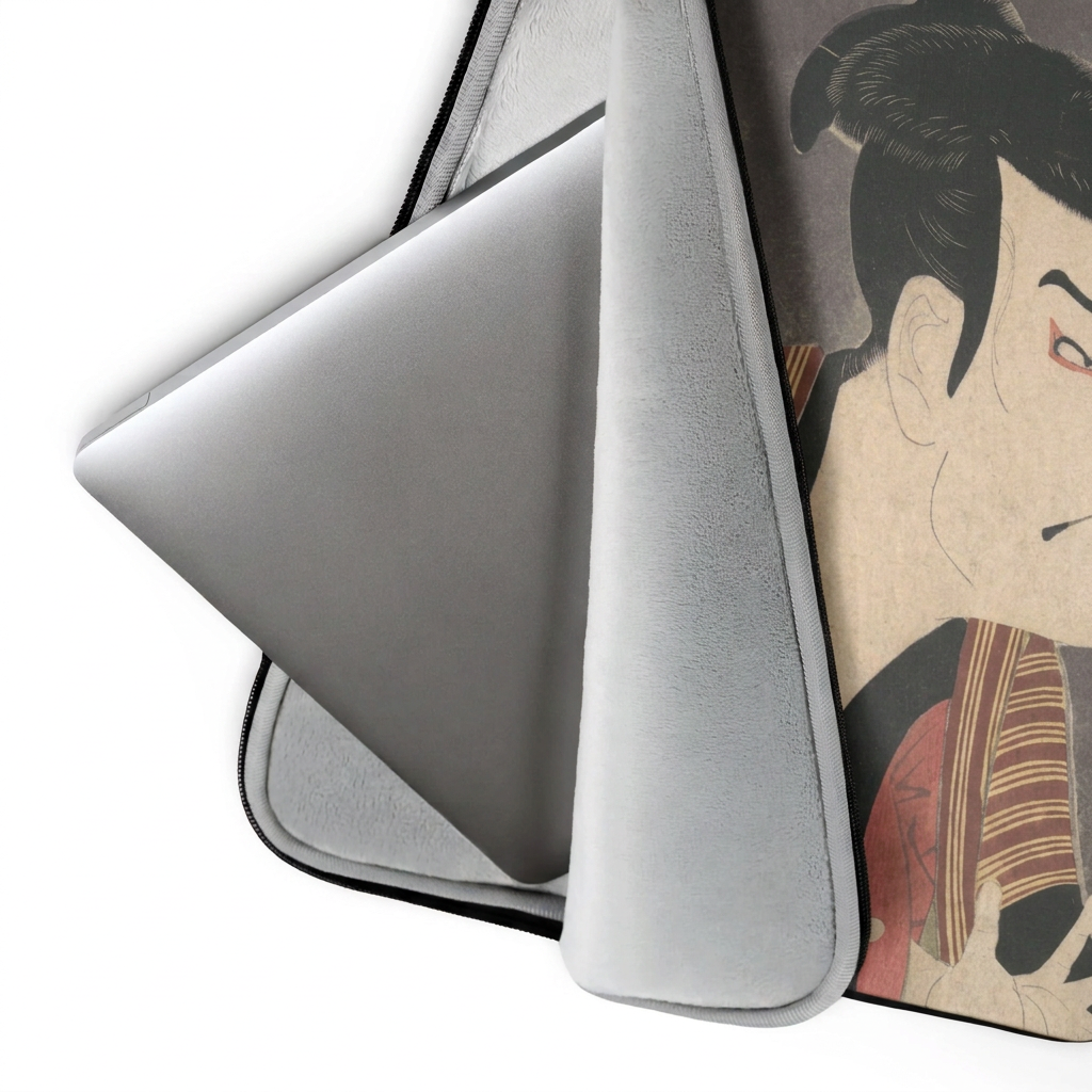 Tōshūsai Sharaku, The Actor Ōtani Oniji III as Yakko Edobei, 1794, Ukiyo-e woodblock print, laptop sleeve
