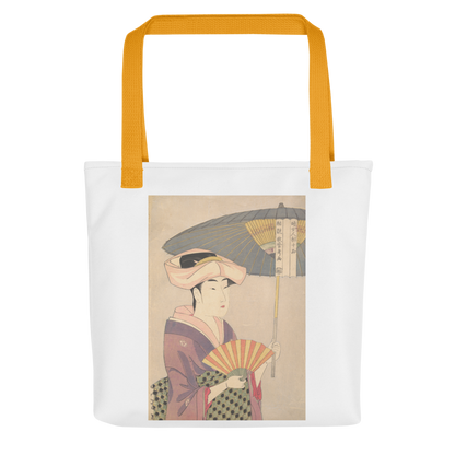 Utamaro "Woman Holding Up a Parasol" Ukiyo-e Tote Bag