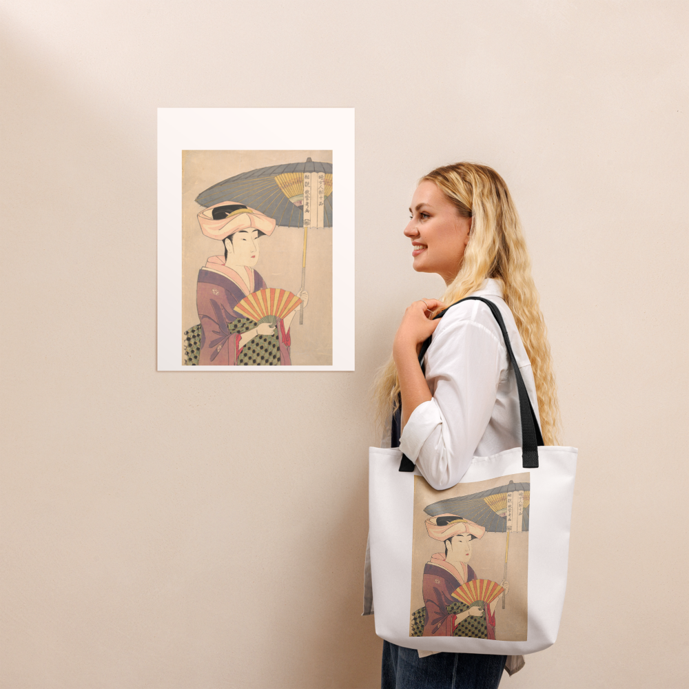 Tote Bag | Utamaro — Woman Holding Up a Parasol
