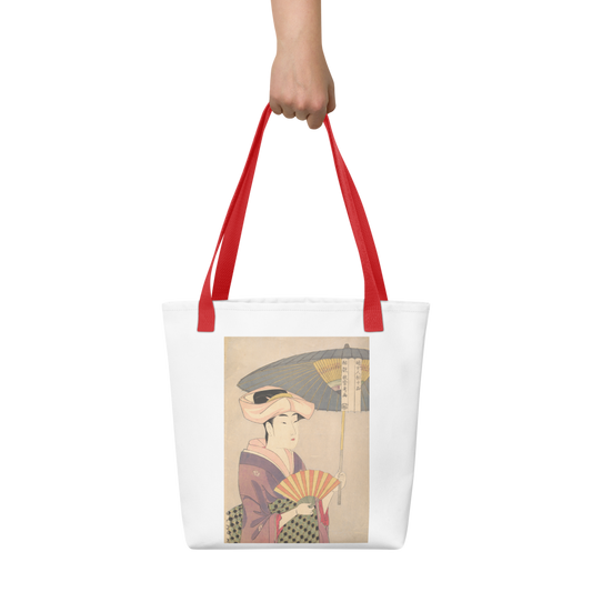 Tote Bag | Utamaro — Woman Holding Up a Parasol