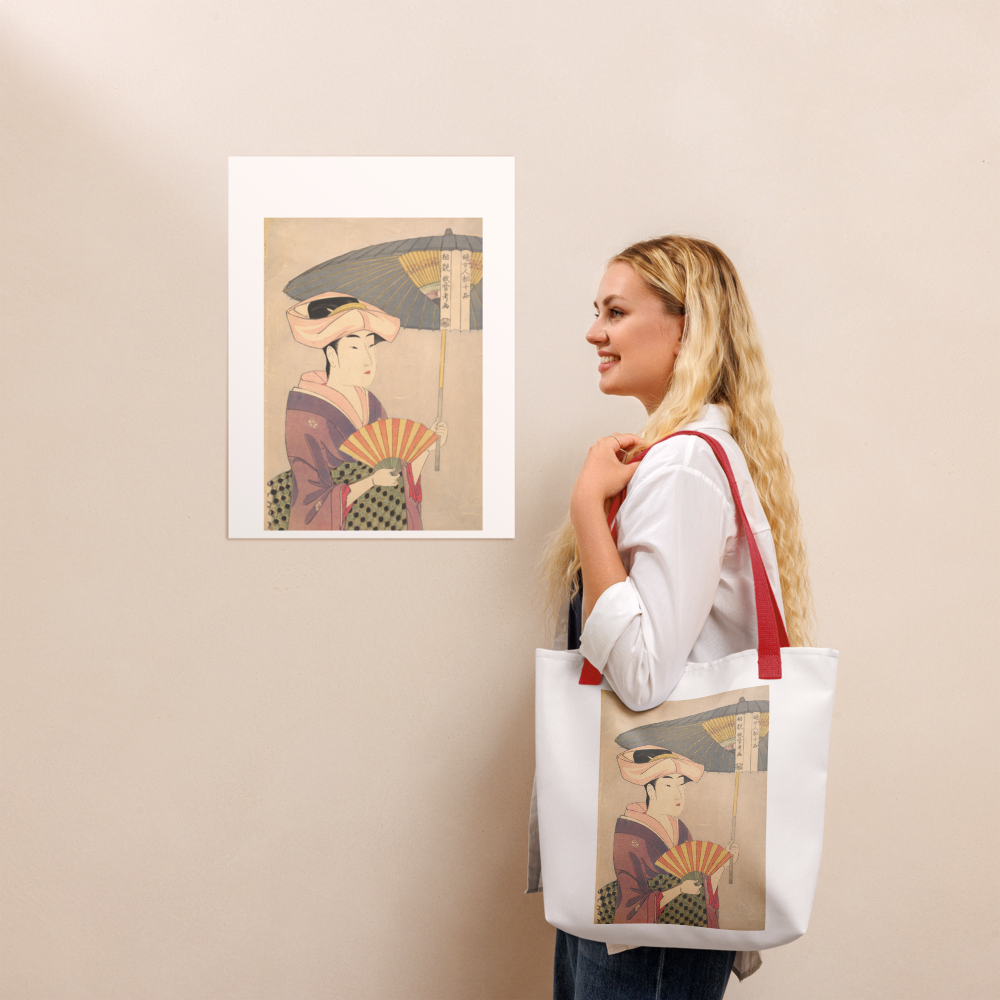 Tote Bag | Utamaro — Woman Holding Up a Parasol