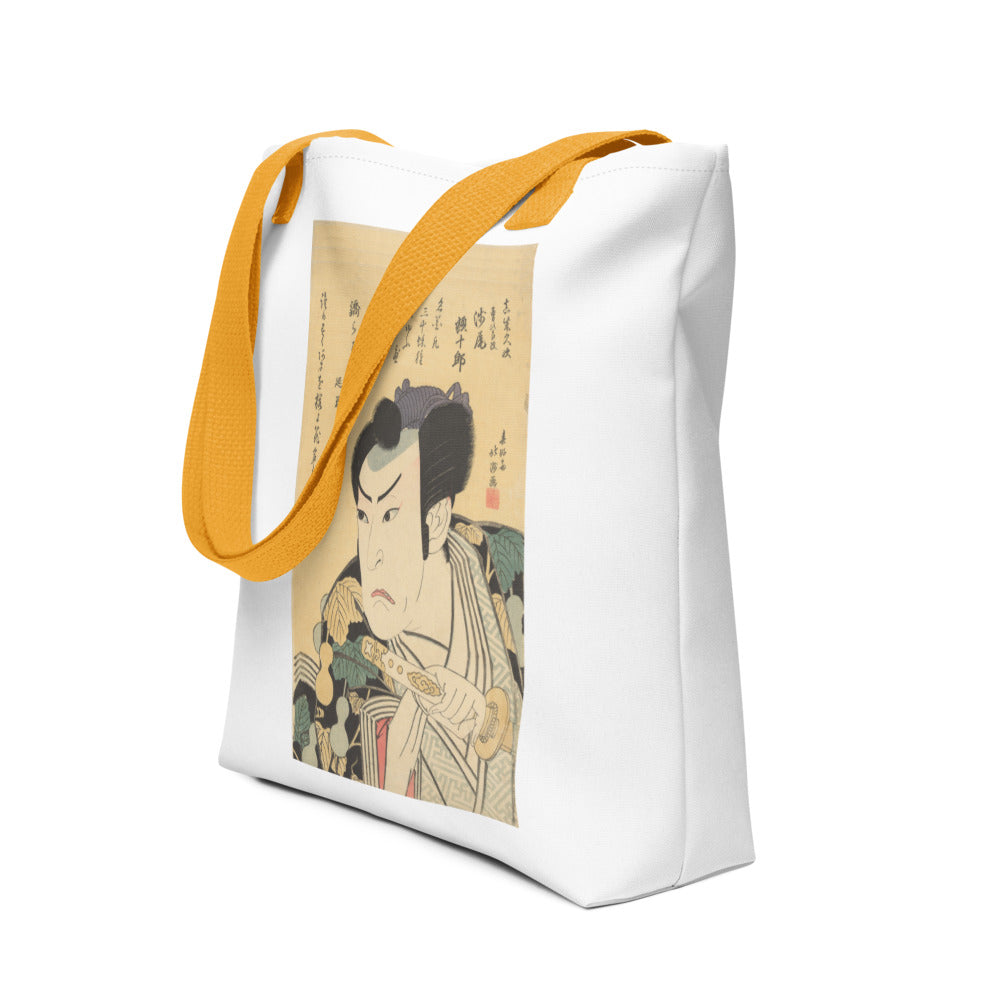 Tote Bag | Hokushū — The Actor Asao Gakujūrō I as Mashiba Hisatsugu