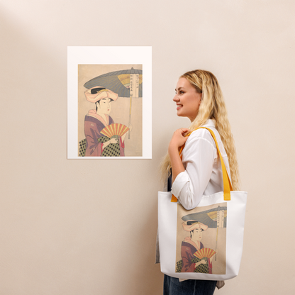 Tote Bag | Utamaro — Woman Holding Up a Parasol