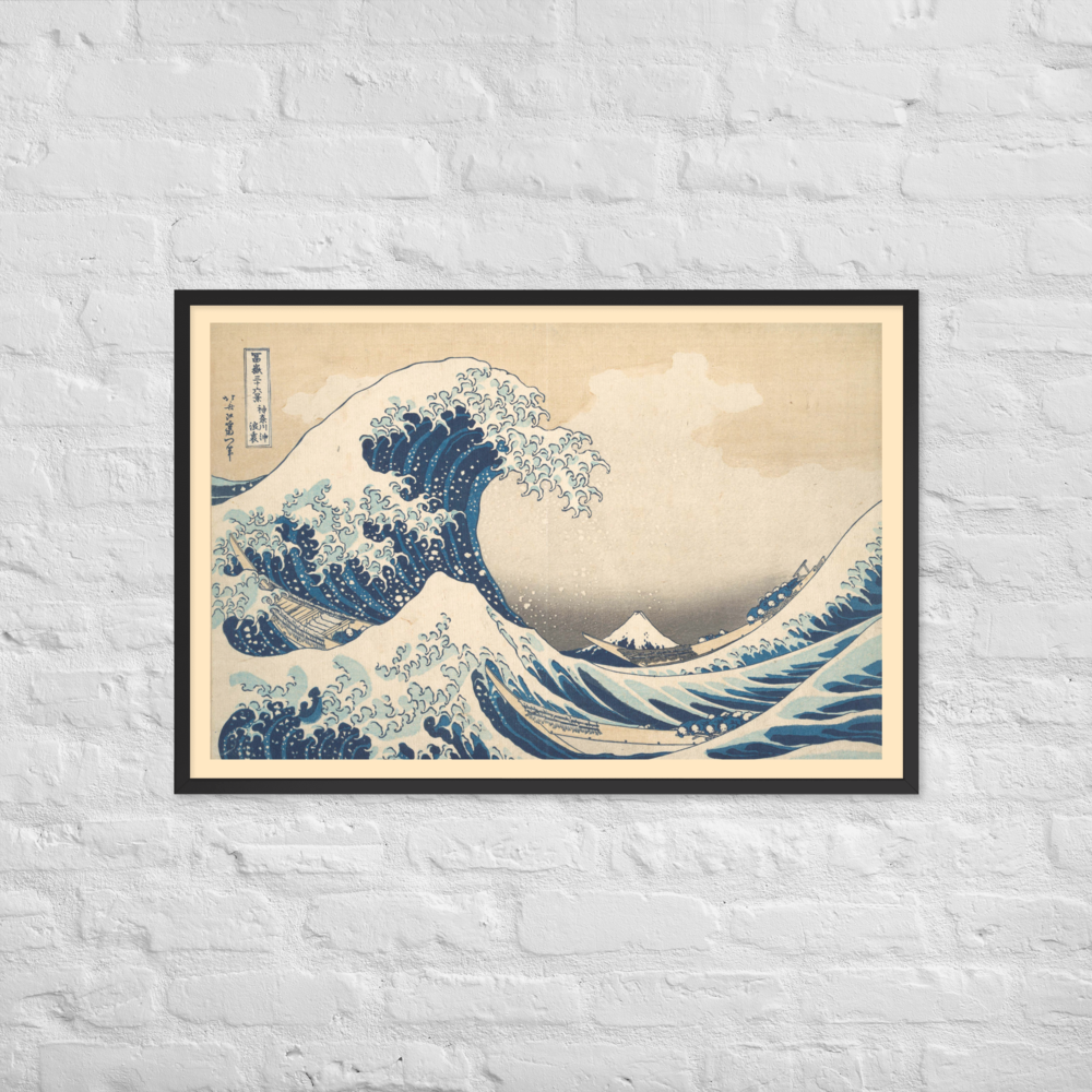 Katsushika Hokusai, The Great Wave off Kanagawa, c. 1830–1832, Ukiyo-e woodblock print