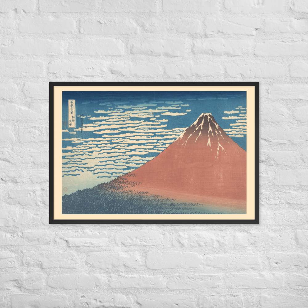 Katsushika Hokusai, South Wind, Clear Sky (Gaifū kaisei), c. 1830–1832, Ukiyo-e woodblock print