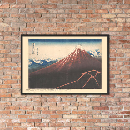Katsushika Hokusai, Storm below Mount Fuji (Sanka no haku u), c. 1830–1832, Ukiyo-e woodblock print