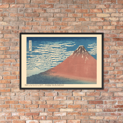 Katsushika Hokusai, South Wind, Clear Sky (Gaifū kaisei), c. 1830–1832, Ukiyo-e woodblock print