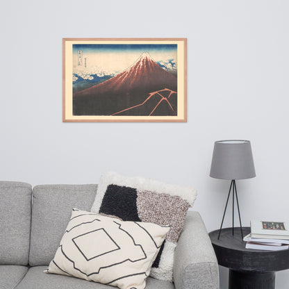 Katsushika Hokusai, Storm below Mount Fuji (Sanka no haku u), c. 1830–1832, Ukiyo-e woodblock print