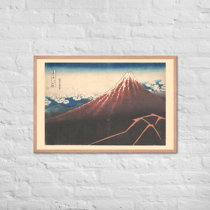 Katsushika Hokusai, Storm below Mount Fuji (Sanka no haku u), c. 1830–1832, Ukiyo-e woodblock print