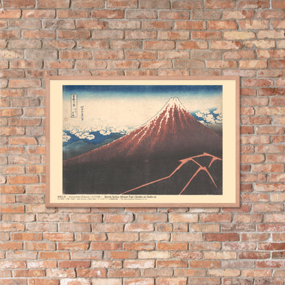 Katsushika Hokusai, Storm below Mount Fuji (Sanka no haku u), c. 1830–1832, Ukiyo-e woodblock print