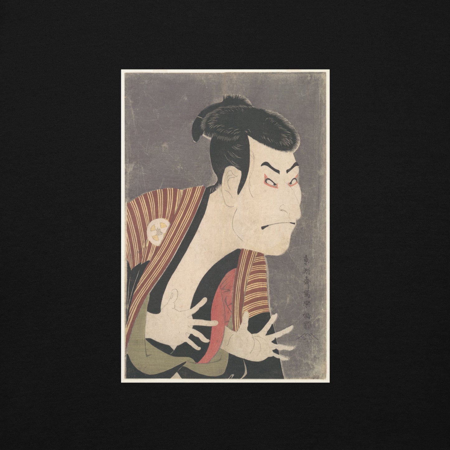 Unisex Premium Hoodie | Sharaku: "The Actor Otani Oniji III" Premium Back-Print Hoodie