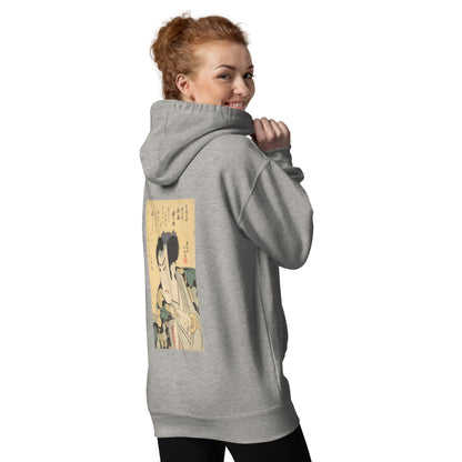 Unisex Premium Hoodie | Shunkōsai Hokushū: The Actor Asao Gakujūrō Premium Back-Print Hoodie