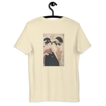Kitagawa Utamaro, The Lovers Komurasaki and Gonpachi, Edo period, Ukiyo-e woodblock print, back-print T-shirt

