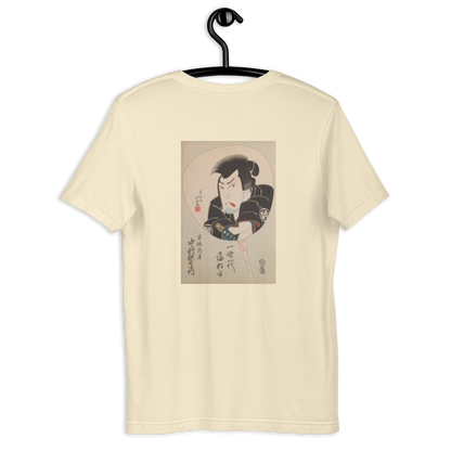Shunkōsai Hokushū, Kabuki Actor Nakamura Utaemon III as the Sword Master Kyōgoku Takumi, Edo period, Ukiyo-e woodblock print, back-print T-shirt
