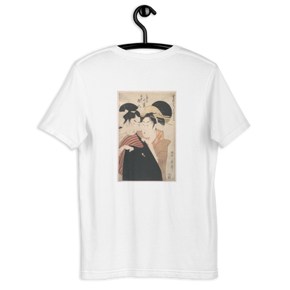 Kitagawa Utamaro, The Lovers Komurasaki and Gonpachi, Edo period, Ukiyo-e woodblock print, back-print T-shirt
